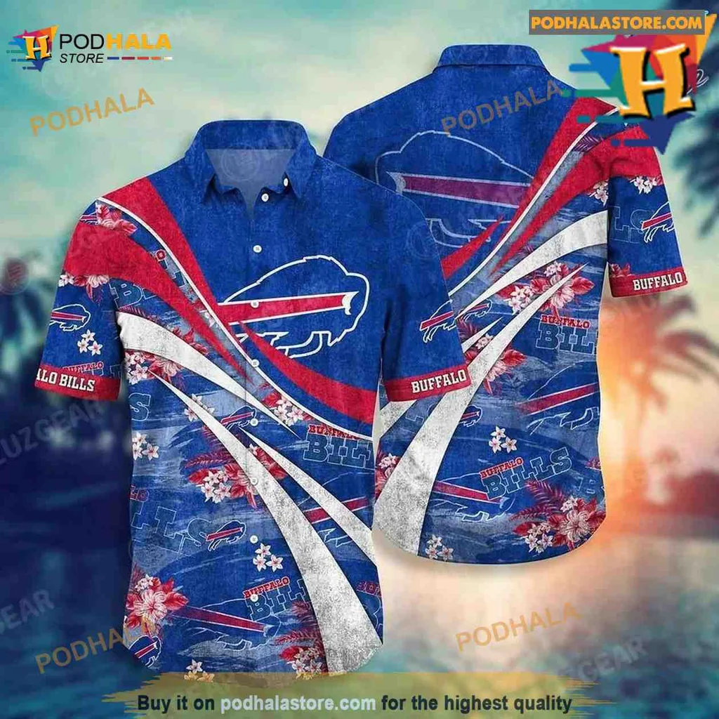 Buffalo Bills Floral Aloha Shirt With Vibrant Team Colors