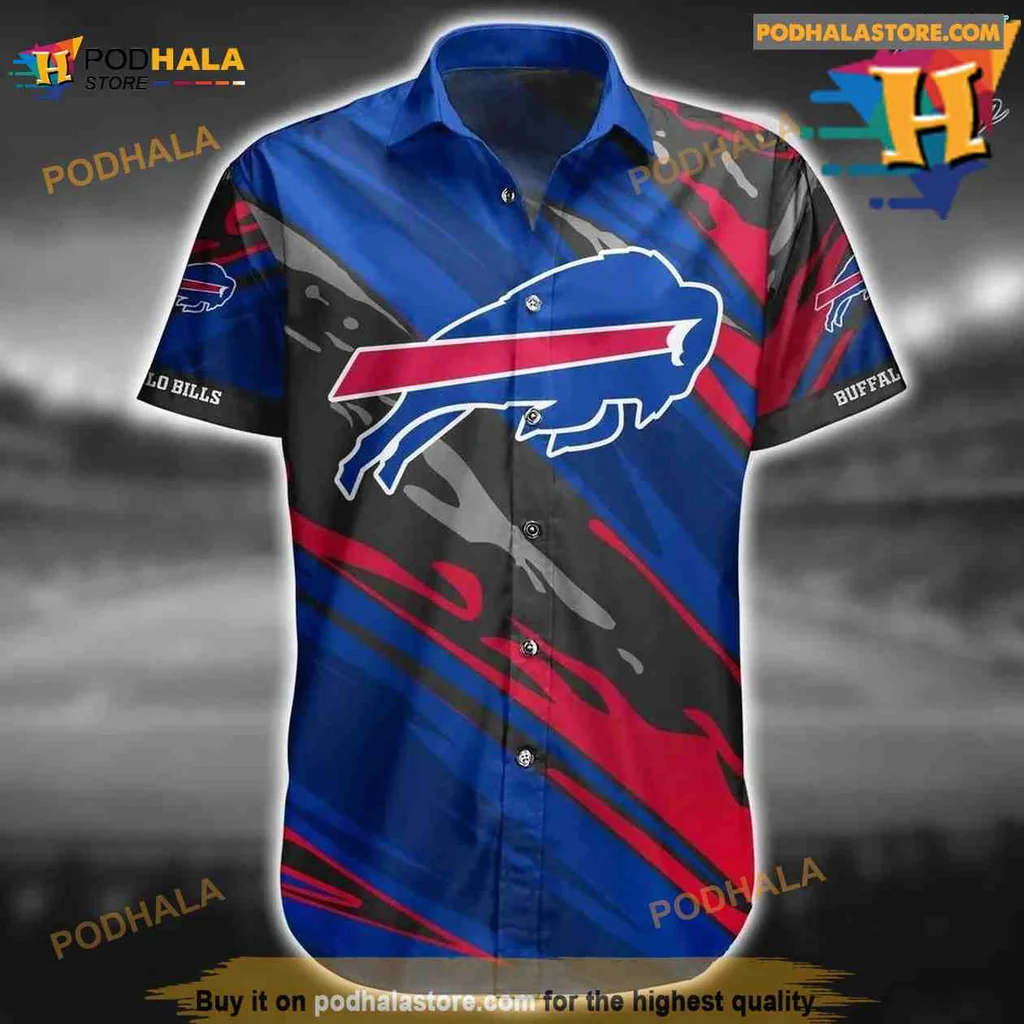 Buffalo Bills Football Hawaiian Shirt With Bold Logo Design
