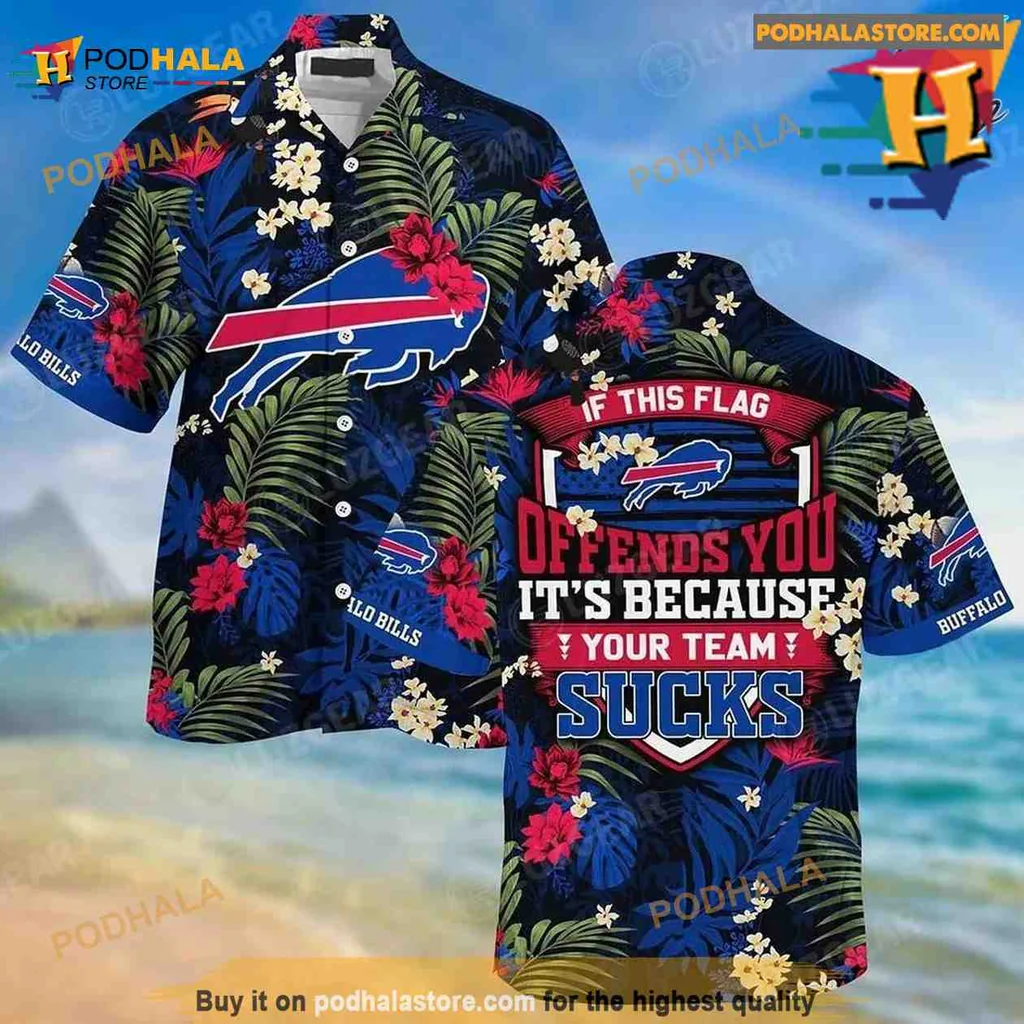 Buffalo Bills Funny Hawaiian Shirt With Tropical Patterns