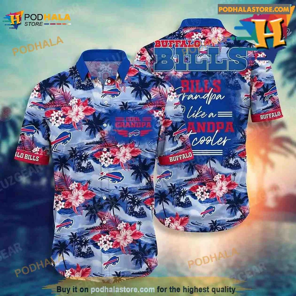Buffalo Bills Grandpa Hawaiian Shirt With Cool Tropical Design