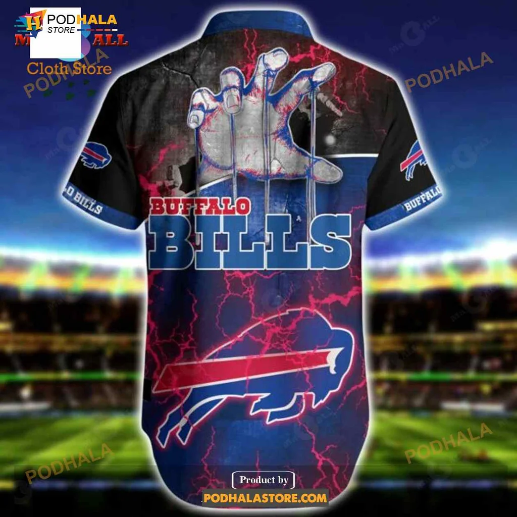 Buffalo Bills Aloha Shirt Featuring Bold Football Design For Summer Fun Buffalo Bills Aloha Shirt Featuring Bold Football Design For Summer Fun