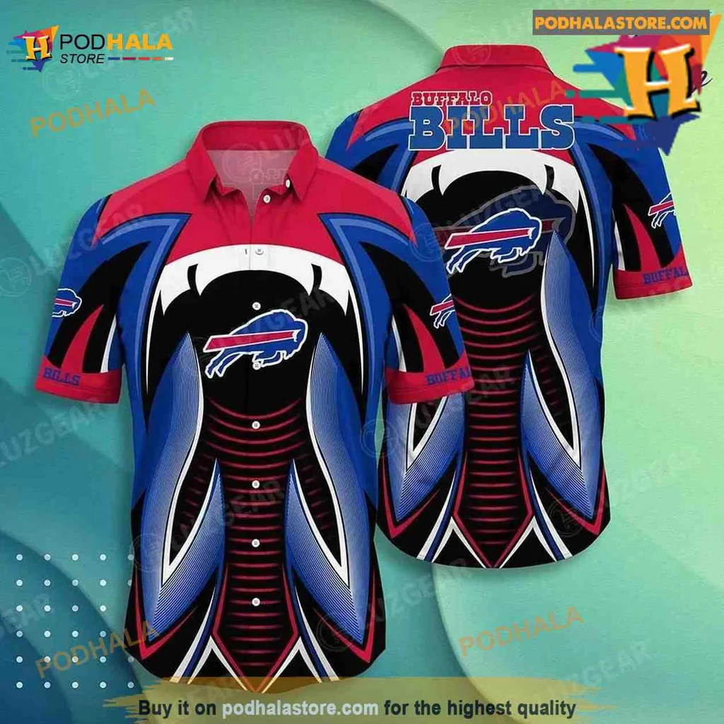 Buffalo Bills Hawaiian Shirt Featuring Bold Team Colors And Logo