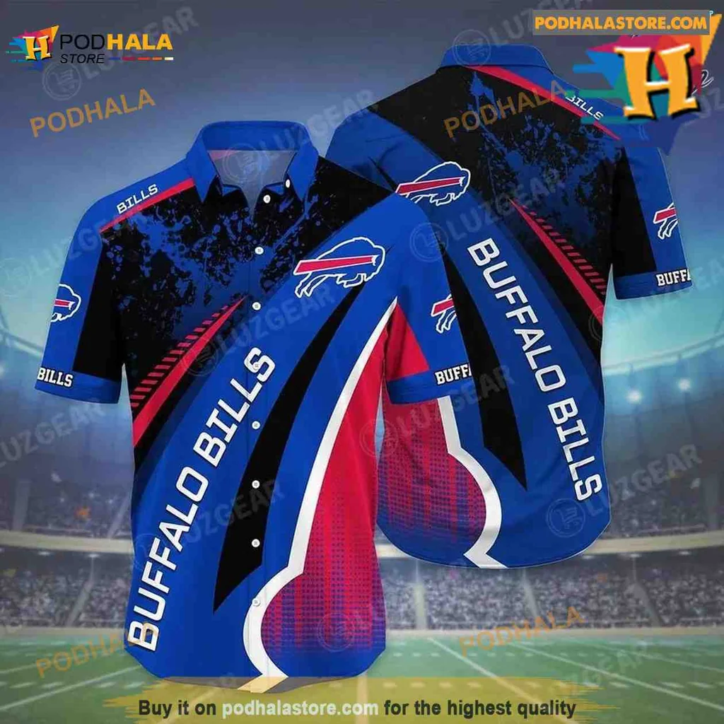 Buffalo Bills Hawaiian Shirt Featuring Bold Team Colors And Logo