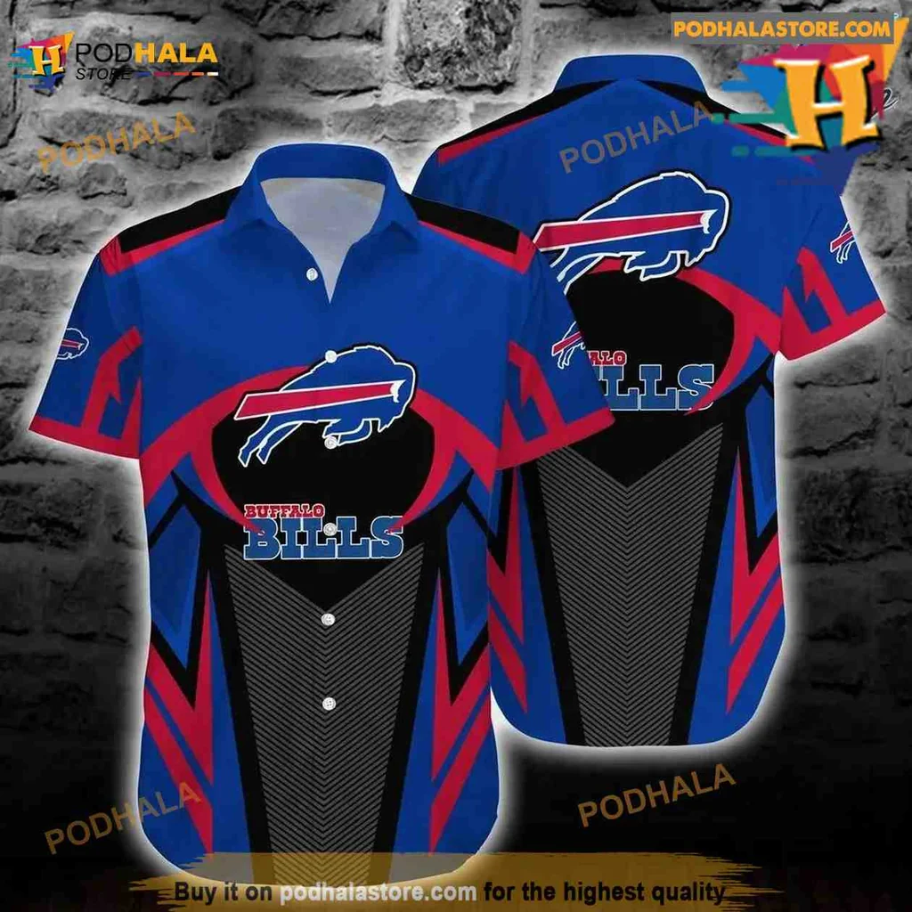 Buffalo Bills Hawaiian Shirt Featuring Bold Team Colors And Logo
