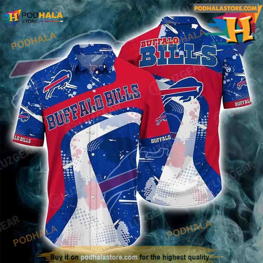 Buffalo Bills Hawaiian Shirt Featuring Bold Team Colors And Logo