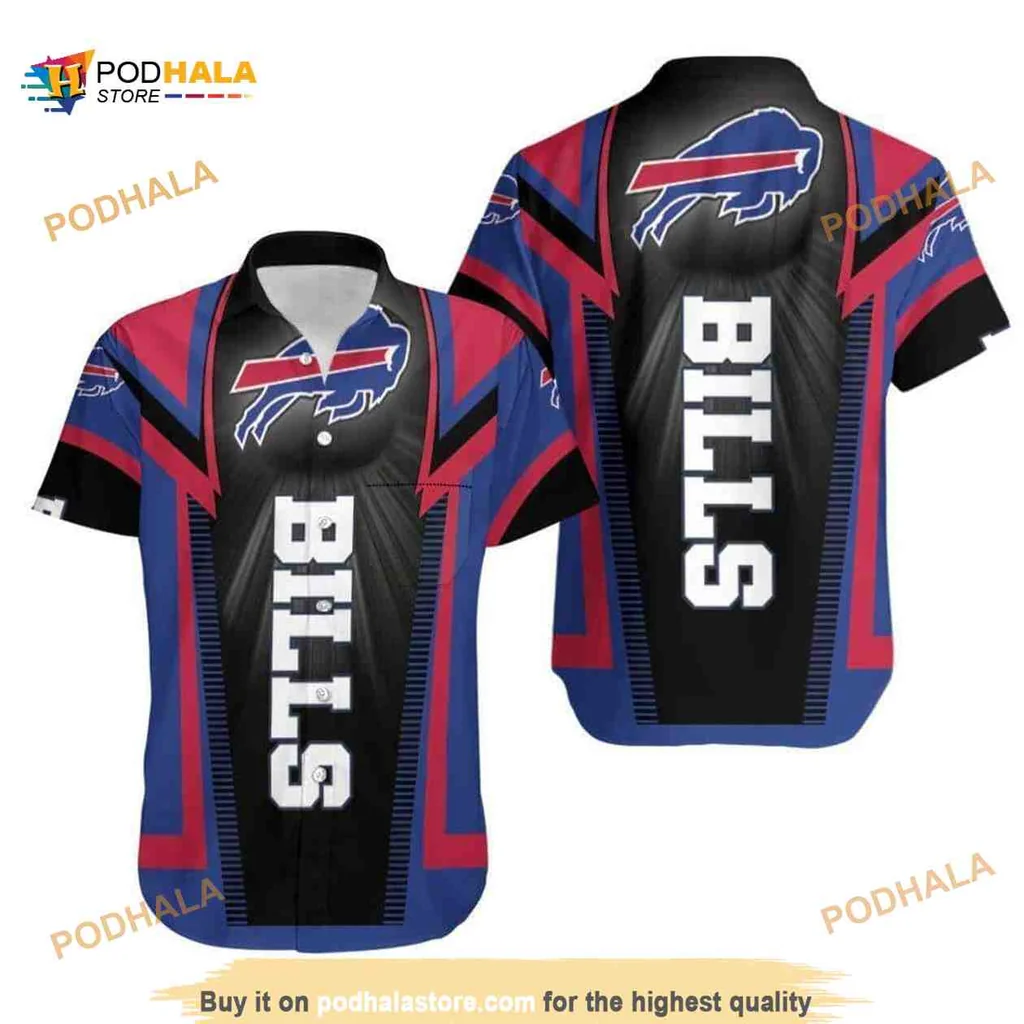 Buffalo Bills Hawaiian Shirt Featuring Bold Team Colors And Logo