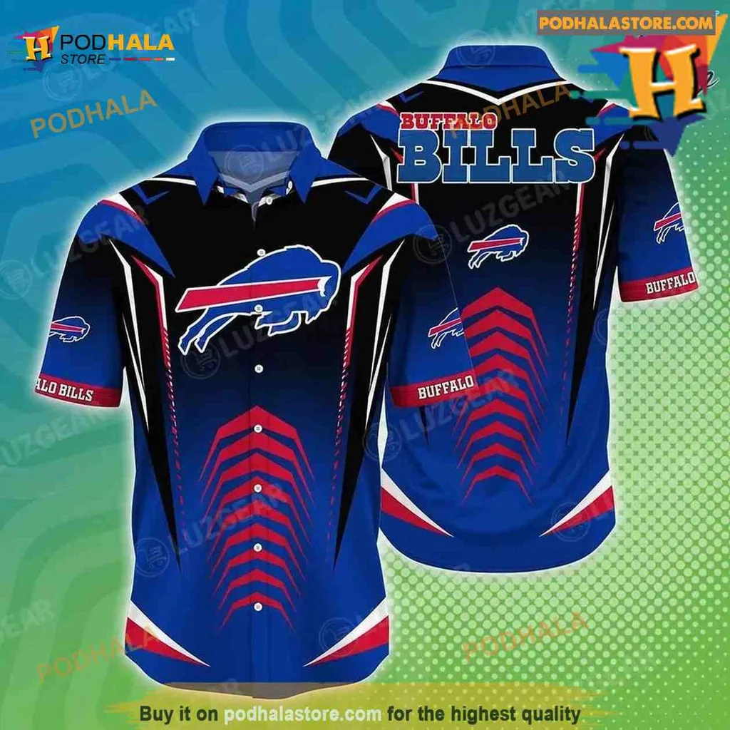 Buffalo Bills Hawaiian Shirt Featuring Bold Team Logo And Colors