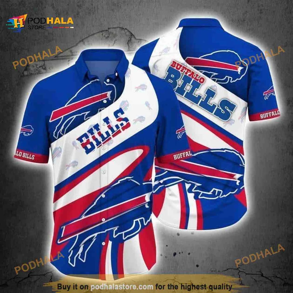 Buffalo Bills Hawaiian Shirt Featuring Team Logo And Bold Colors