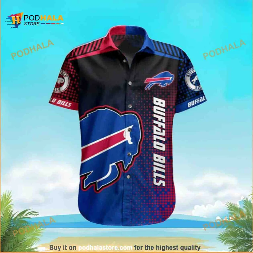 Buffalo Bills Hawaiian Shirt Featuring Team Logo And Vibrant Colors