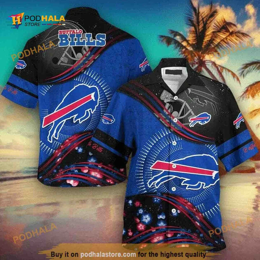 Buffalo Bills Hawaiian Shirt Featuring Vibrant Blue Design For Fans