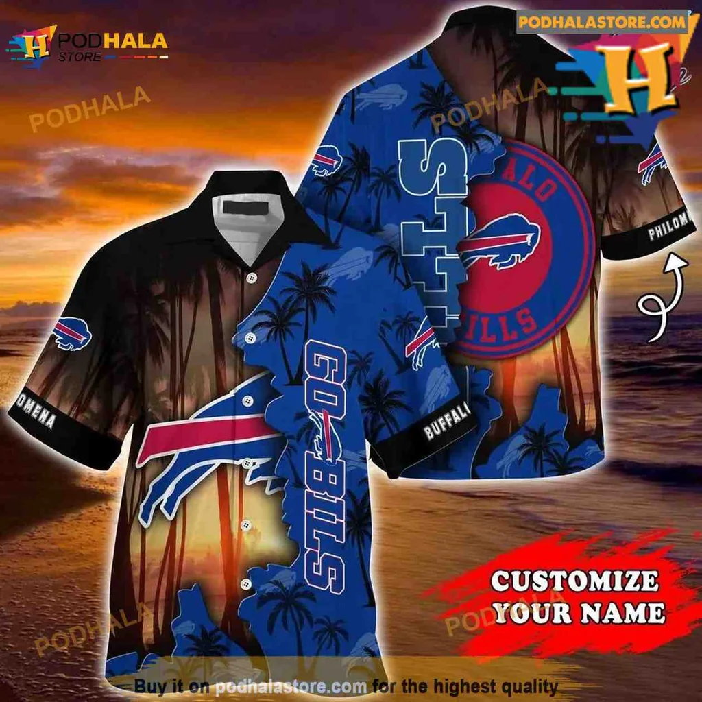 Buffalo Bills Hawaiian Shirt, Go Bills Tropical Design For Fans