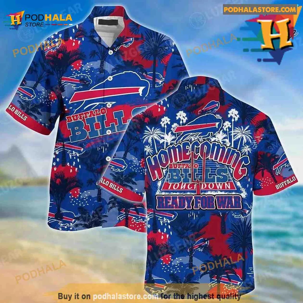 Buffalo Bills Hawaiian Shirt, Home Coming Ables Hold Down Ready For War