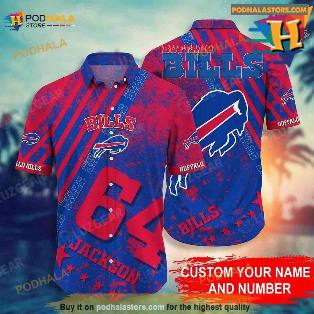 Buffalo Bills Hawaiian Shirt, Personalized Nfl Gift For Fans