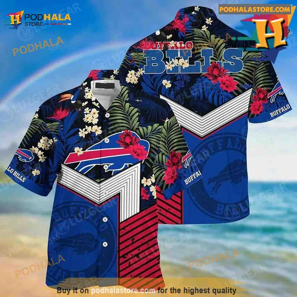 Buffalo Bills Hawaiian Shirt, Vibrant Beachwear For Nfl Fans