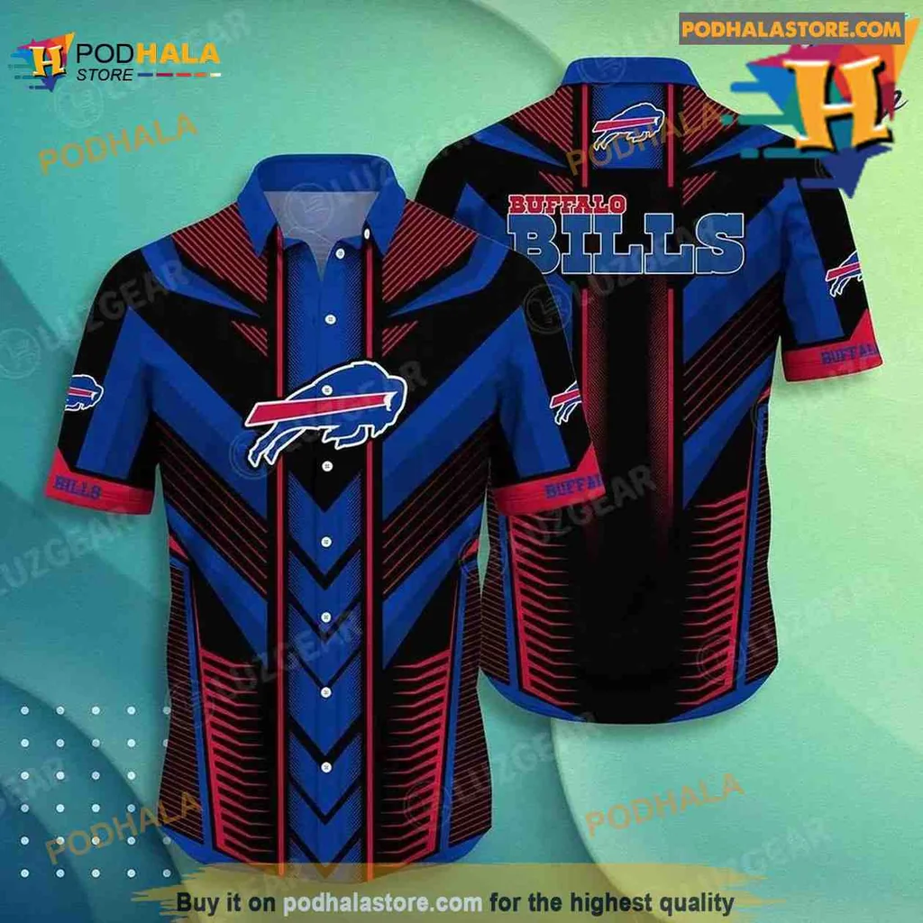 Buffalo Bills Hawaiian Shirt With Bold Team Branding And Logo