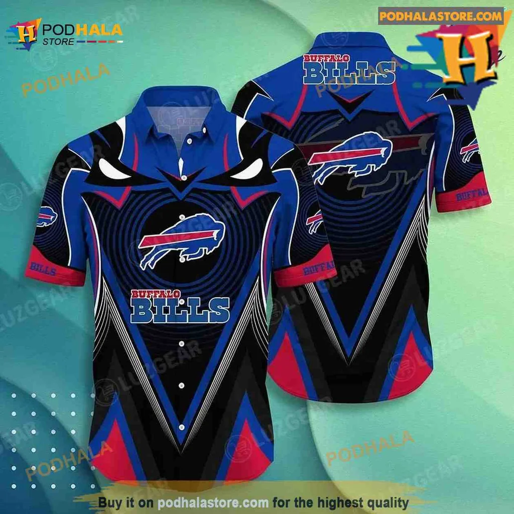 Buffalo Bills Hawaiian Shirt With Bold Team Logo And Colors