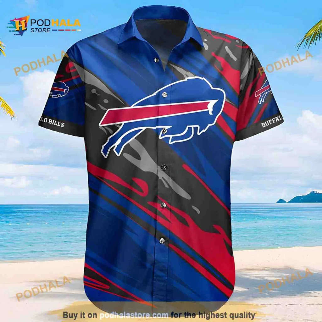 Buffalo Bills Hawaiian Shirt With Bold Team Logo And Vibrant Colors