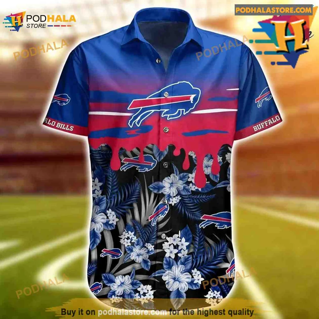 Buffalo Bills Hawaiian Shirt With Tropical Patterns For Game Day Fans