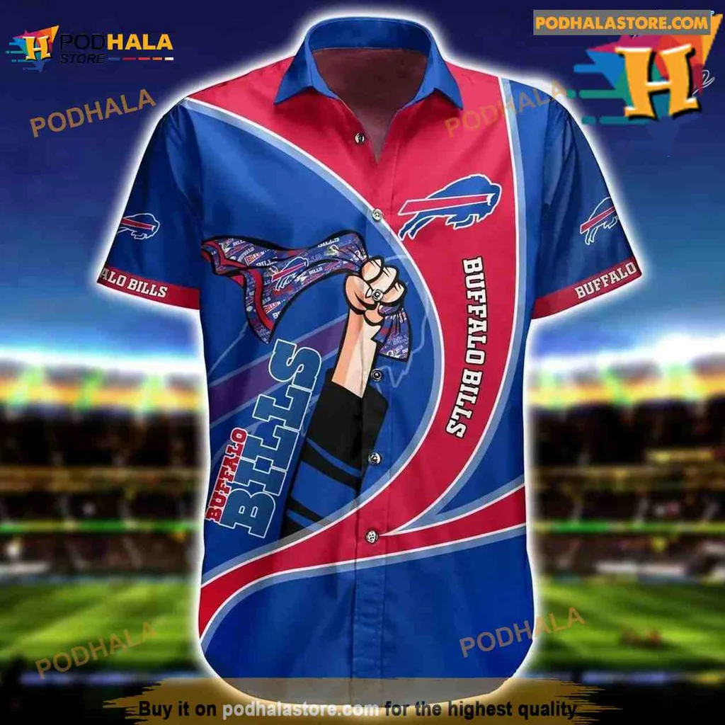 Buffalo Bills Superhero Hawaiian Shirt With Vibrant Team Colors