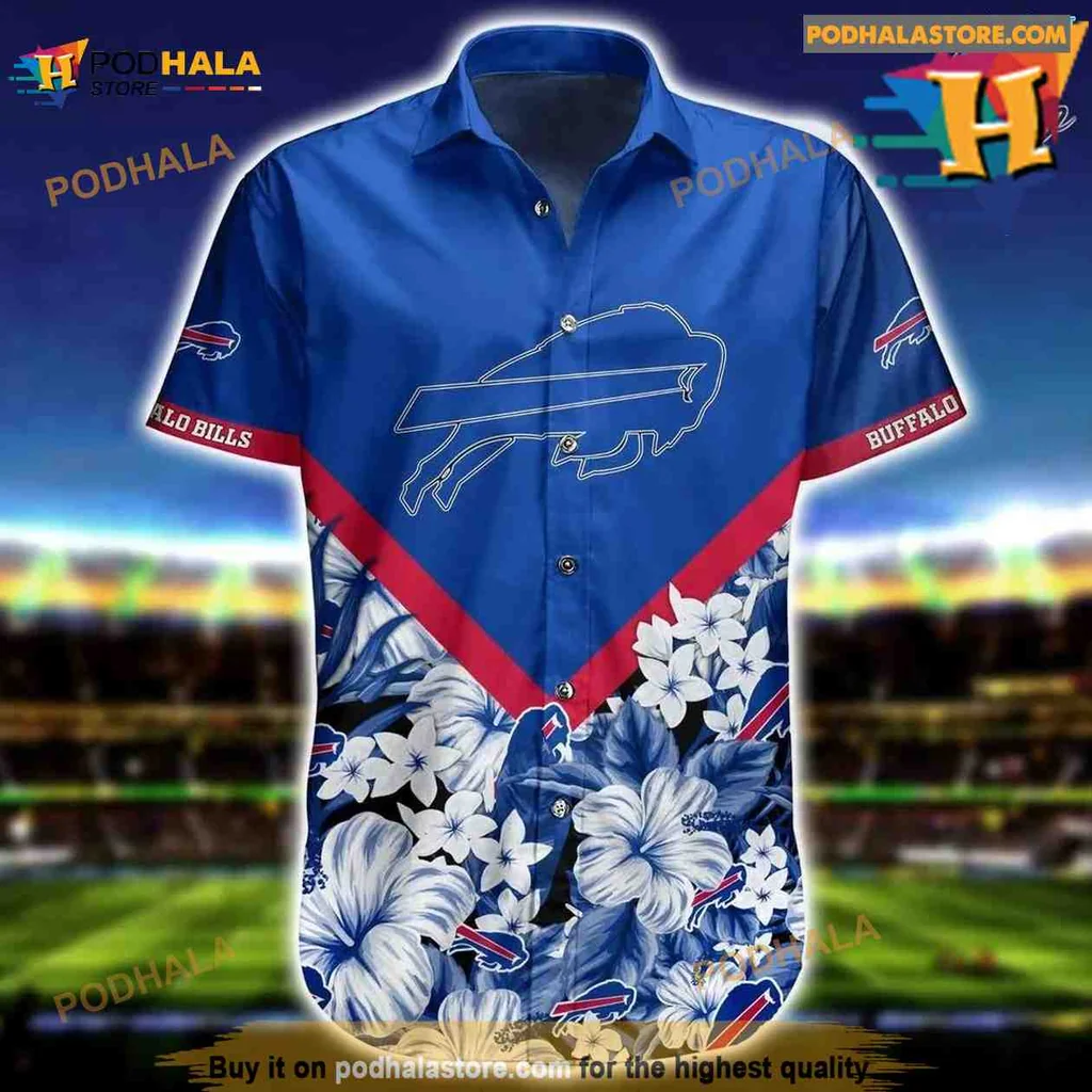 Buffalo Bills Tropical Aloha Shirt With Floral Design For Summer Fun