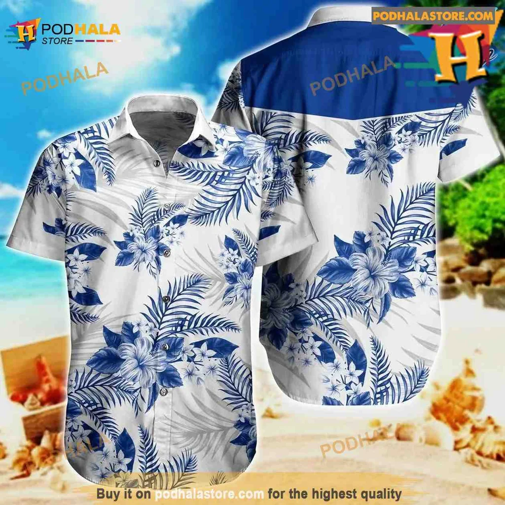 Buffalo Bills Tropical Hawaiian Shirt With Blue Floral Patterns
