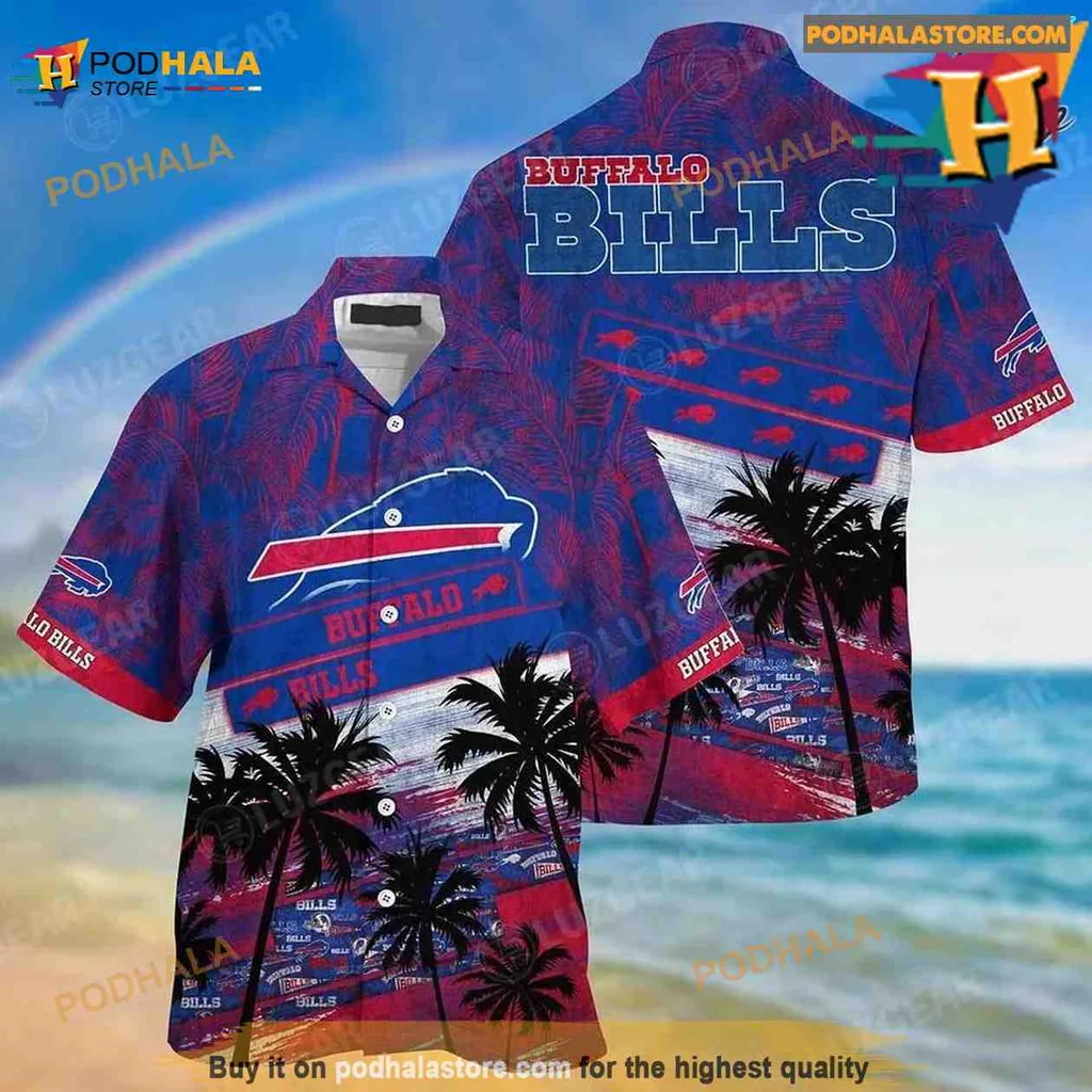 Buffalo Bills Tropical Hawaiian Shirt With Bold Logo And Summer Vibes
