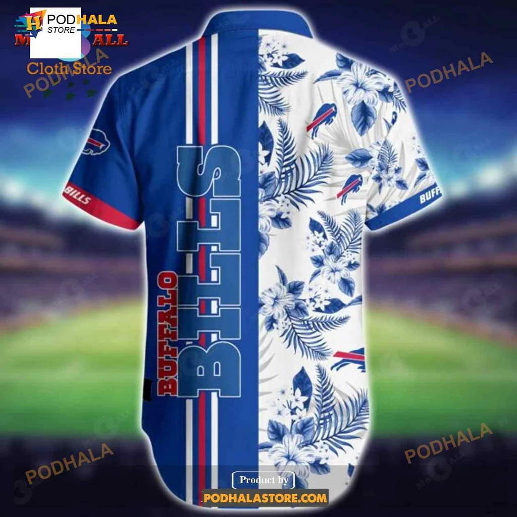 Buffalo Bills Tropical Hawaiian Shirt With Floral Design