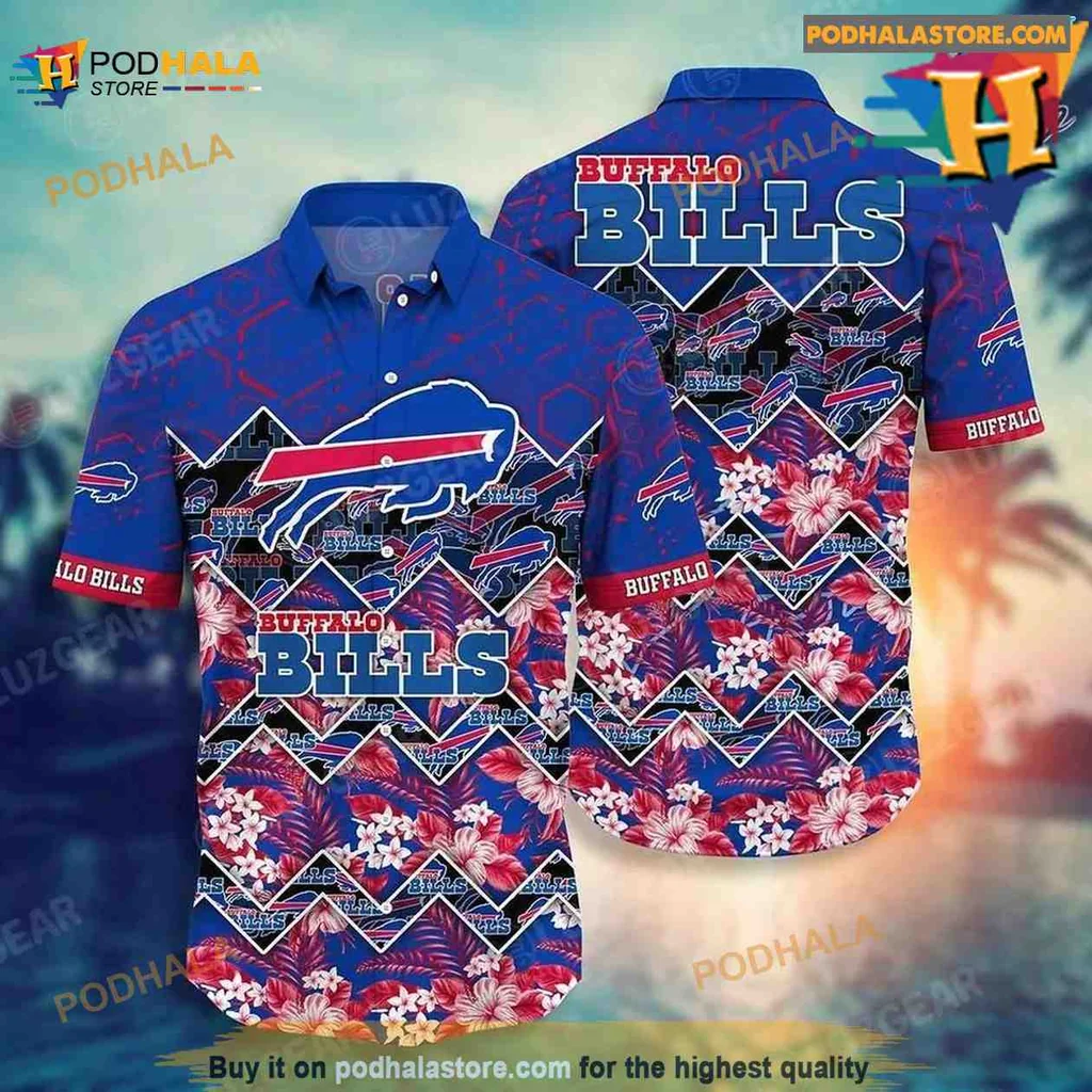 Buffalo Bills Tropical Hawaiian Shirt With Floral Patterns For Summer Fans