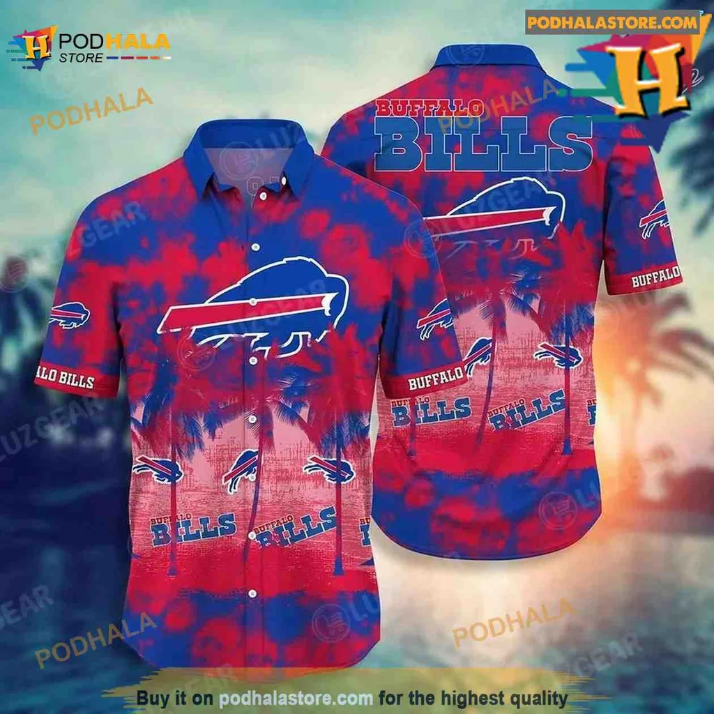 Buffalo Bills Tropical Hawaiian Shirt With Team Logo And Vibrant Colors