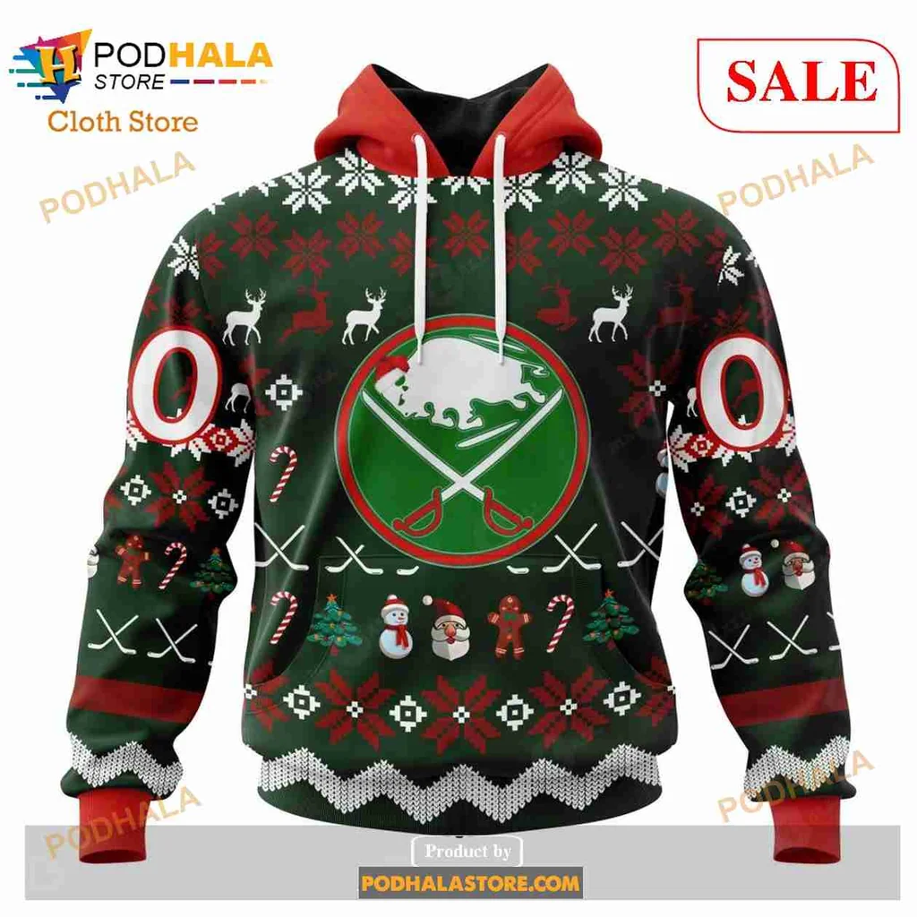 Buffalo Sabres Christmas Hoodie With Festive Holiday Design