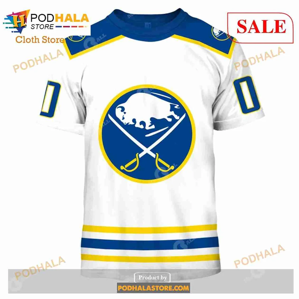 Buffalo Sabres Retro Hoodie With Vintage 80s 90s Design - View 1 Buffalo Sabres Retro Hoodie With Vintage 80s 90s Design - View 1