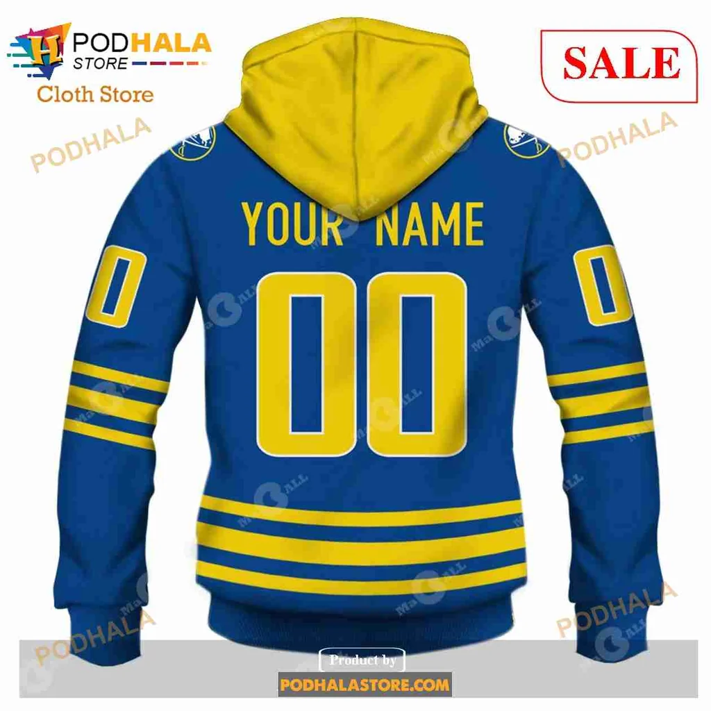 Buffalo Sabres Vintage Hoodie, 80s 90s Retro 3d Sweatshirt With Buffalo Graphic - Product View 5 Buffalo Sabres Vintage Hoodie, 80s 90s Retro 3d Sweatshirt With Buffalo Graphic - Product View 5