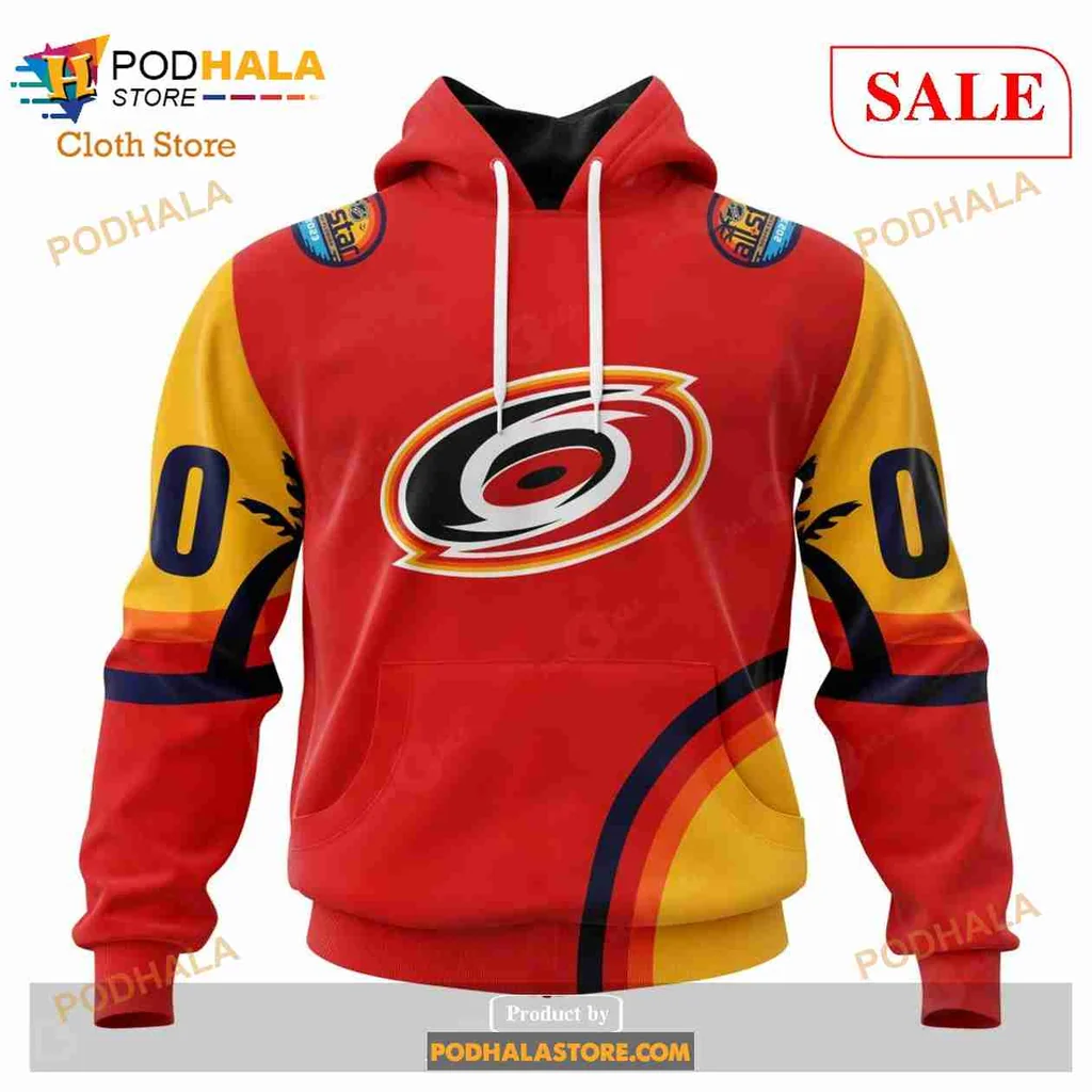 Carolina Hurricanes 3d Hoodie With Bold Logo And Sporty Design