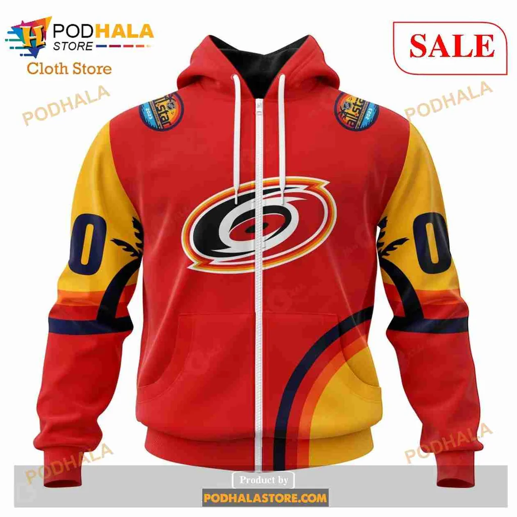 Carolina Hurricanes All Over Print Hoodie With Bold Logo And Sporty Design Carolina Hurricanes All Over Print Hoodie With Bold Logo And Sporty Design