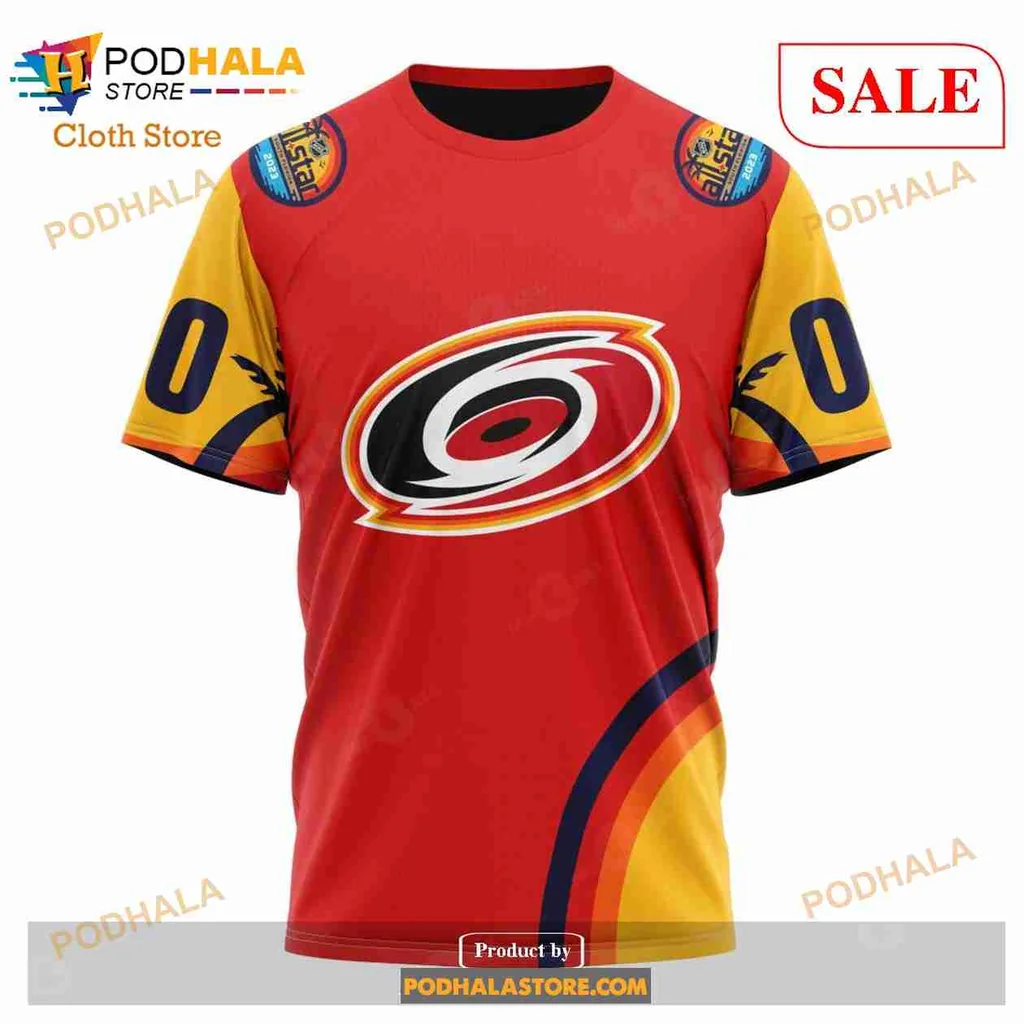 Carolina Hurricanes 3d Hoodie With Bold Logo And Sporty Design - Product View 6 Carolina Hurricanes 3d Hoodie With Bold Logo And Sporty Design - Product View 6