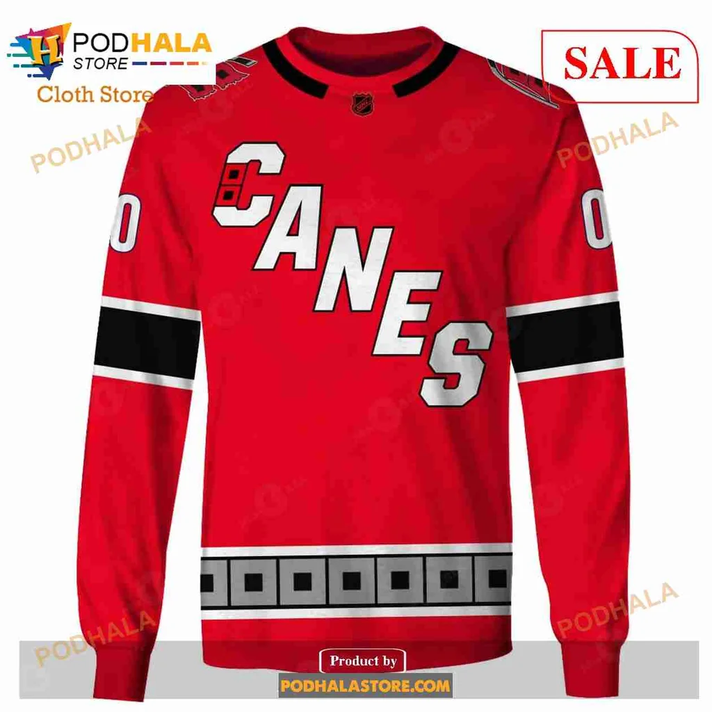 Carolina Hurricanes 3D Print Hoodie With Custom Name And Number Carolina Hurricanes 3D Print Hoodie With Custom Name And Number