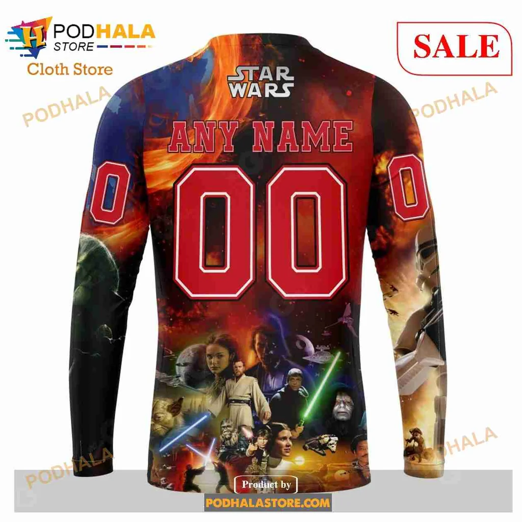 Carolina Hurricanes Star Wars Hoodie With Darth Vader And Stormtroopers - Product View 5 Carolina Hurricanes Star Wars Hoodie With Darth Vader And Stormtroopers - Product View 5