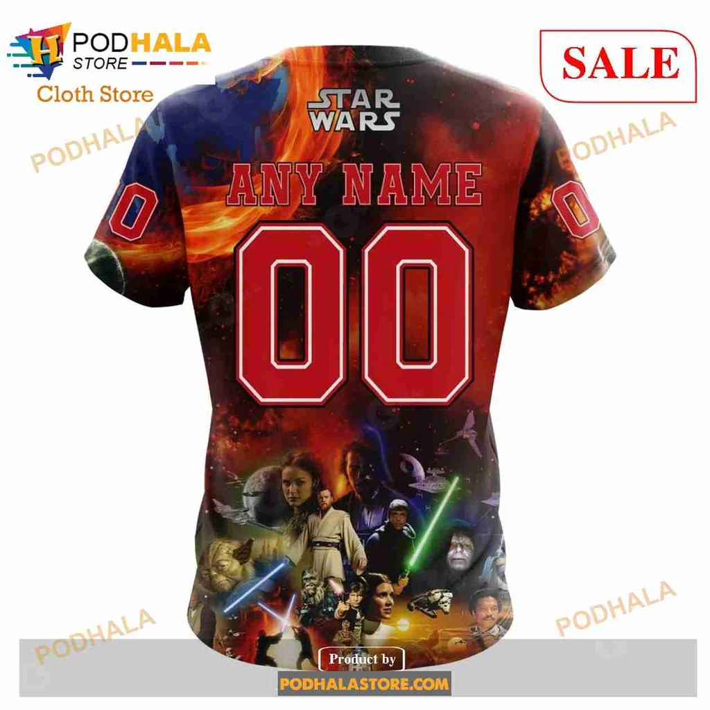 Carolina Hurricanes Star Wars Hoodie With Darth Vader And Stormtroopers - Product View 7 Carolina Hurricanes Star Wars Hoodie With Darth Vader And Stormtroopers - Product View 7