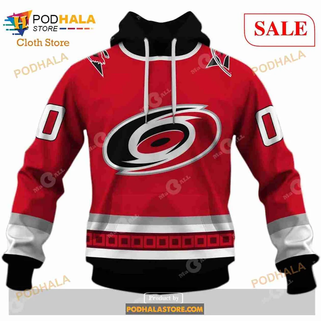 Carolina Hurricanes Vintage Hoodie, 2006 Winning Nhl 3d Sweatshirt