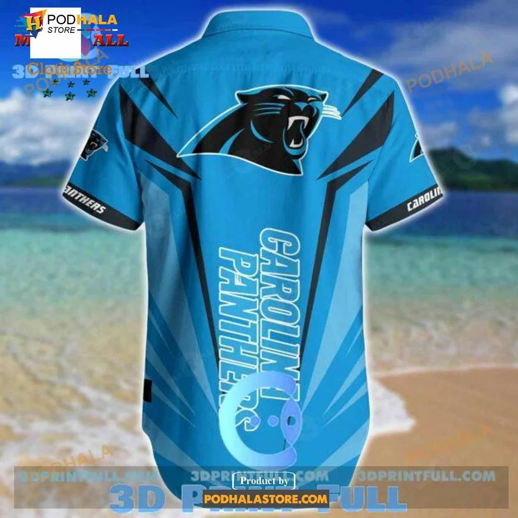 Carolina Panthers Cool Tropical Shirt With Fun Cartoon Character Design Carolina Panthers Cool Tropical Shirt With Fun Cartoon Character Design