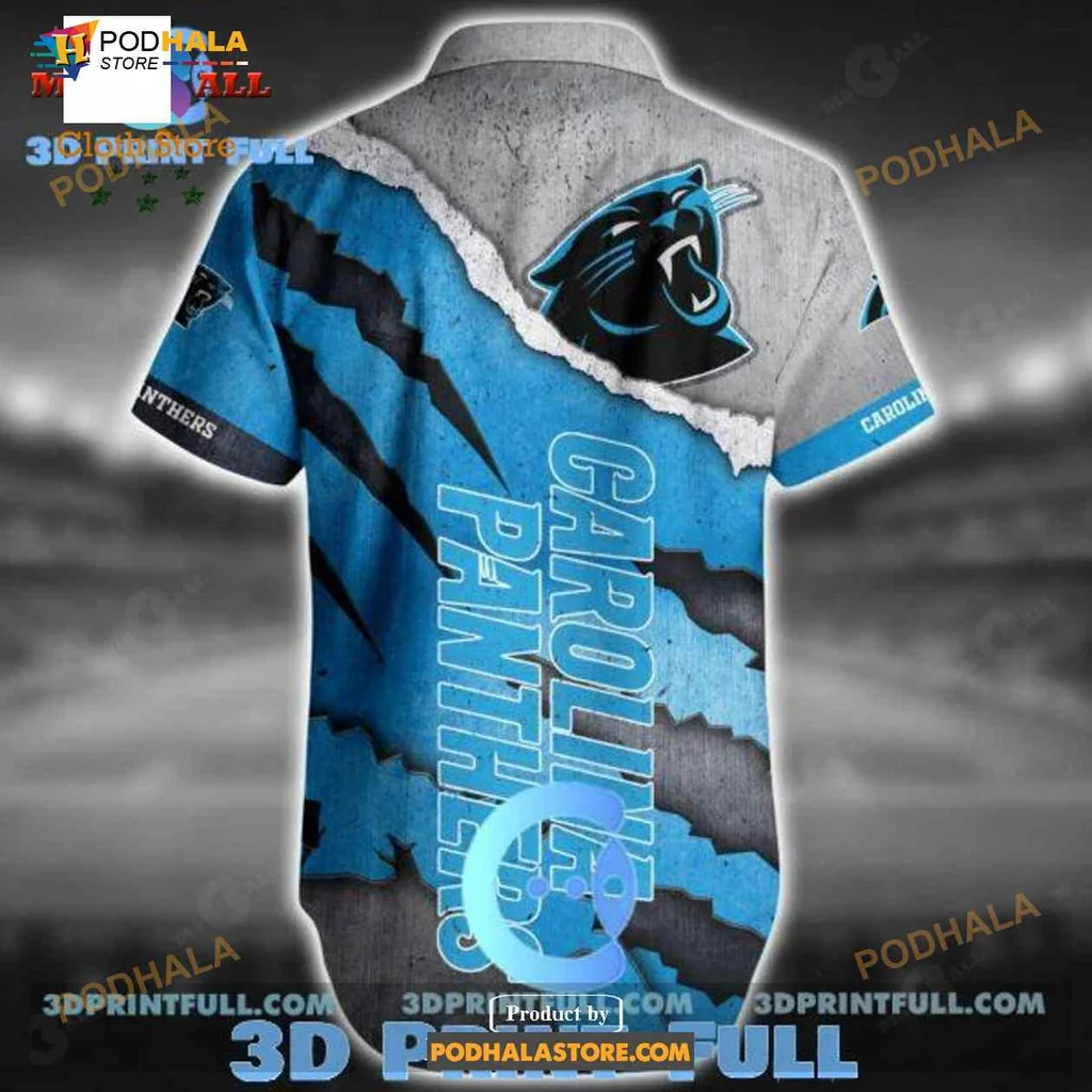 Carolina Panthers Fan Aloha Shirt With Bold Logo And Dynamic Design Carolina Panthers Fan Aloha Shirt With Bold Logo And Dynamic Design