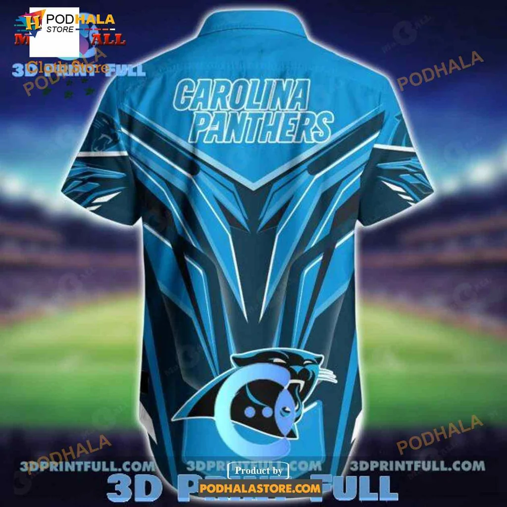 Carolina Panthers Fan Hawaiian Shirt With Bold Team Colors And Logo