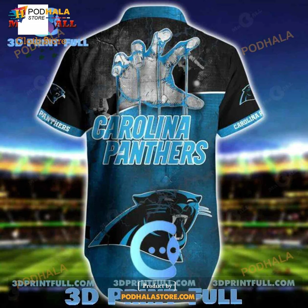 Carolina Panthers Funny Hawaiian Shirt With Fierce Claw Design
