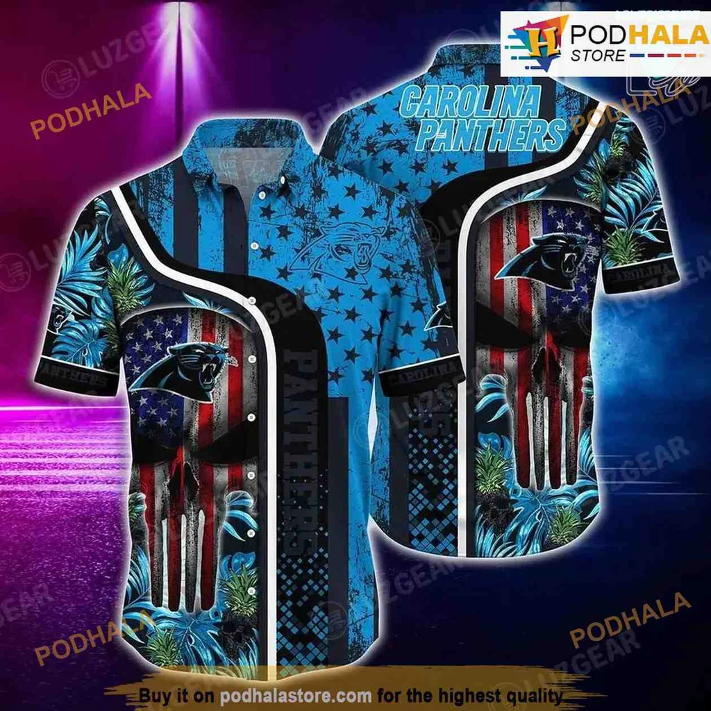 Carolina Panthers Tropical Hawaiian Shirt With Bold Panther Design