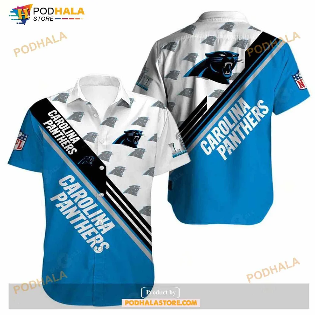 Carolina Panthers Tropical Hawaiian Shirt With Bold Team Branding