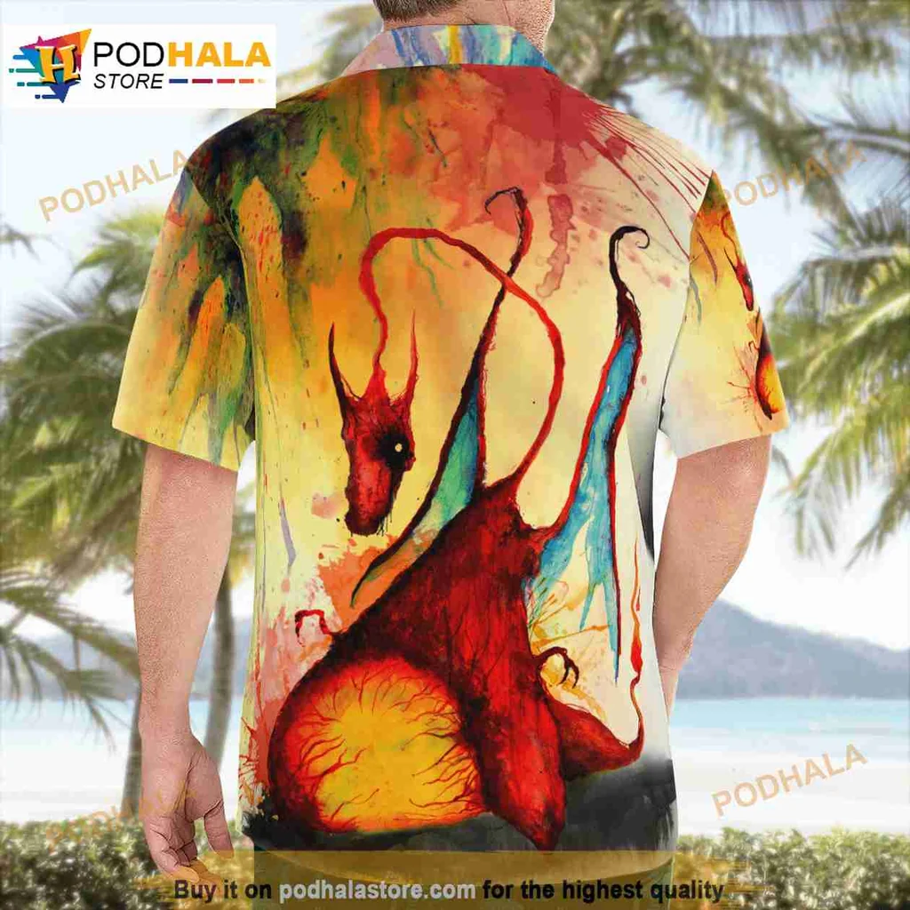 Charizard Pokemon Tropical Shirt With Vibrant Dragon Design Charizard Pokemon Tropical Shirt With Vibrant Dragon Design