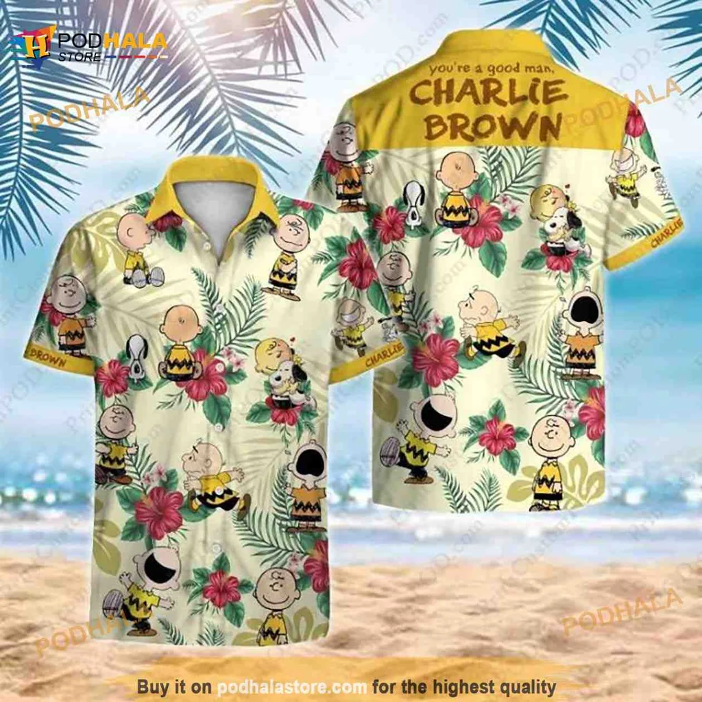 Charlie Brown Aloha Shirt, Youre A Good Man Charlie Brown Design