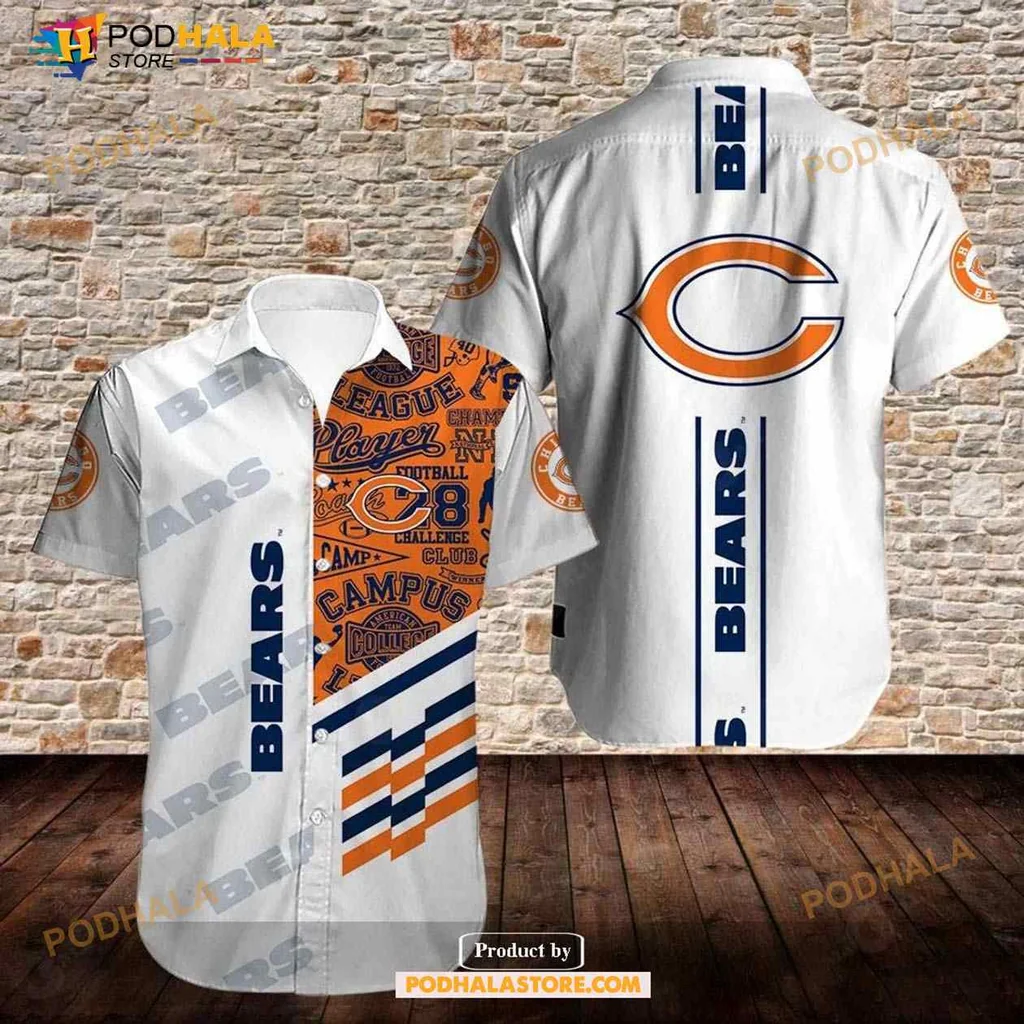 Chicago Bears Funny Hawaiian Shirt With Bold Sports Graphics