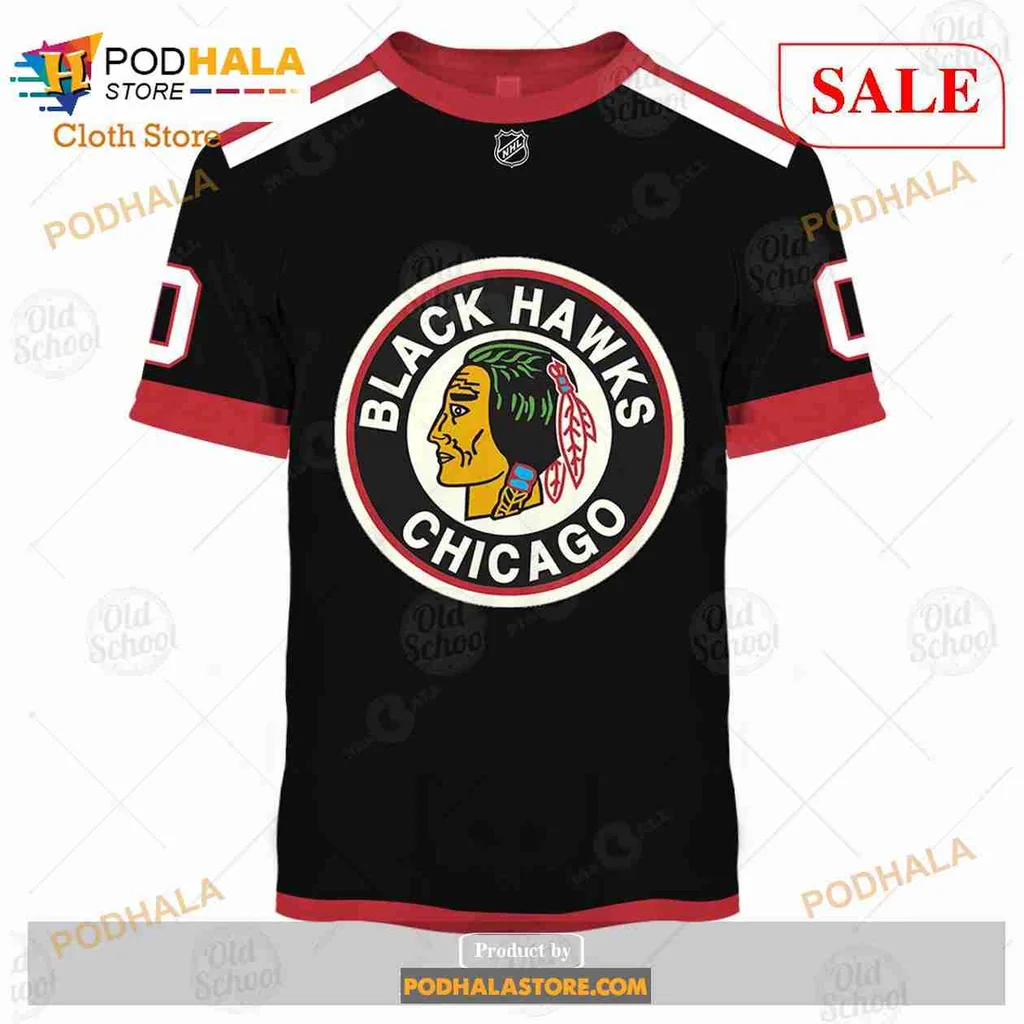 Chicago Blackhawks AOP Hoodie Custom Name And Number Sweatshirt Chicago Blackhawks AOP Hoodie Custom Name And Number Sweatshirt