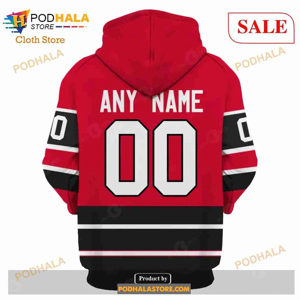 Chicago Blackhawks AOP Hoodie With Bold Chicago Design And Team Logo Chicago Blackhawks AOP Hoodie With Bold Chicago Design And Team Logo